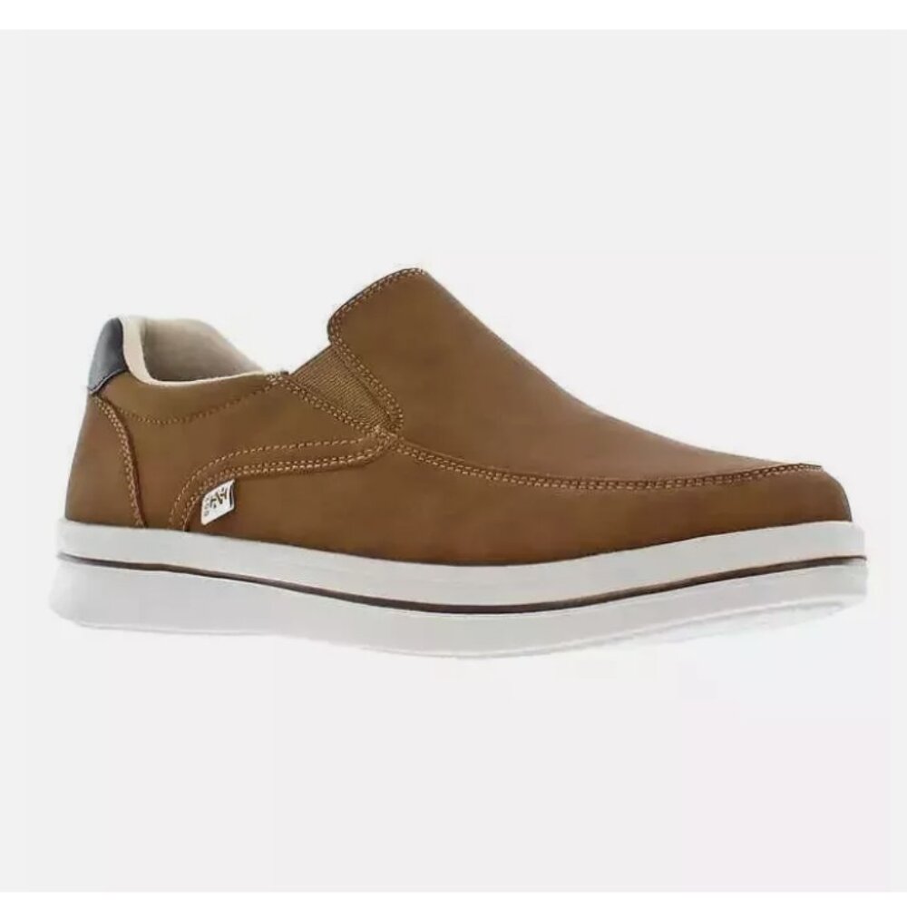 Izod Men's Slip On Casual Shoe Brown